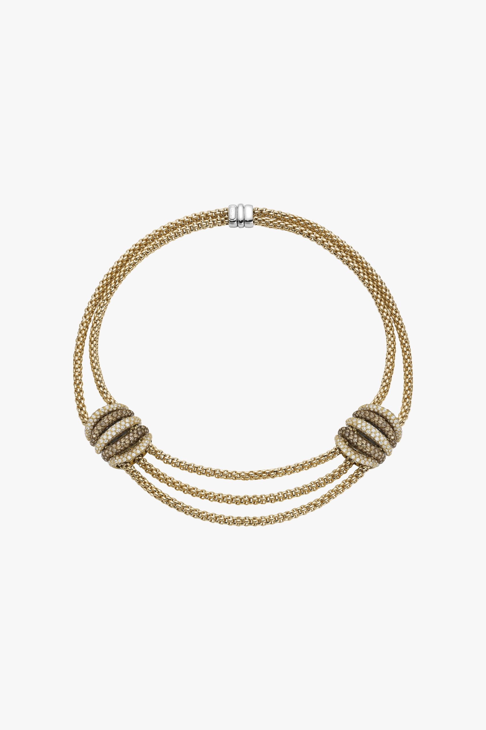 66606CX_PW __ Necklace with diamond pave’