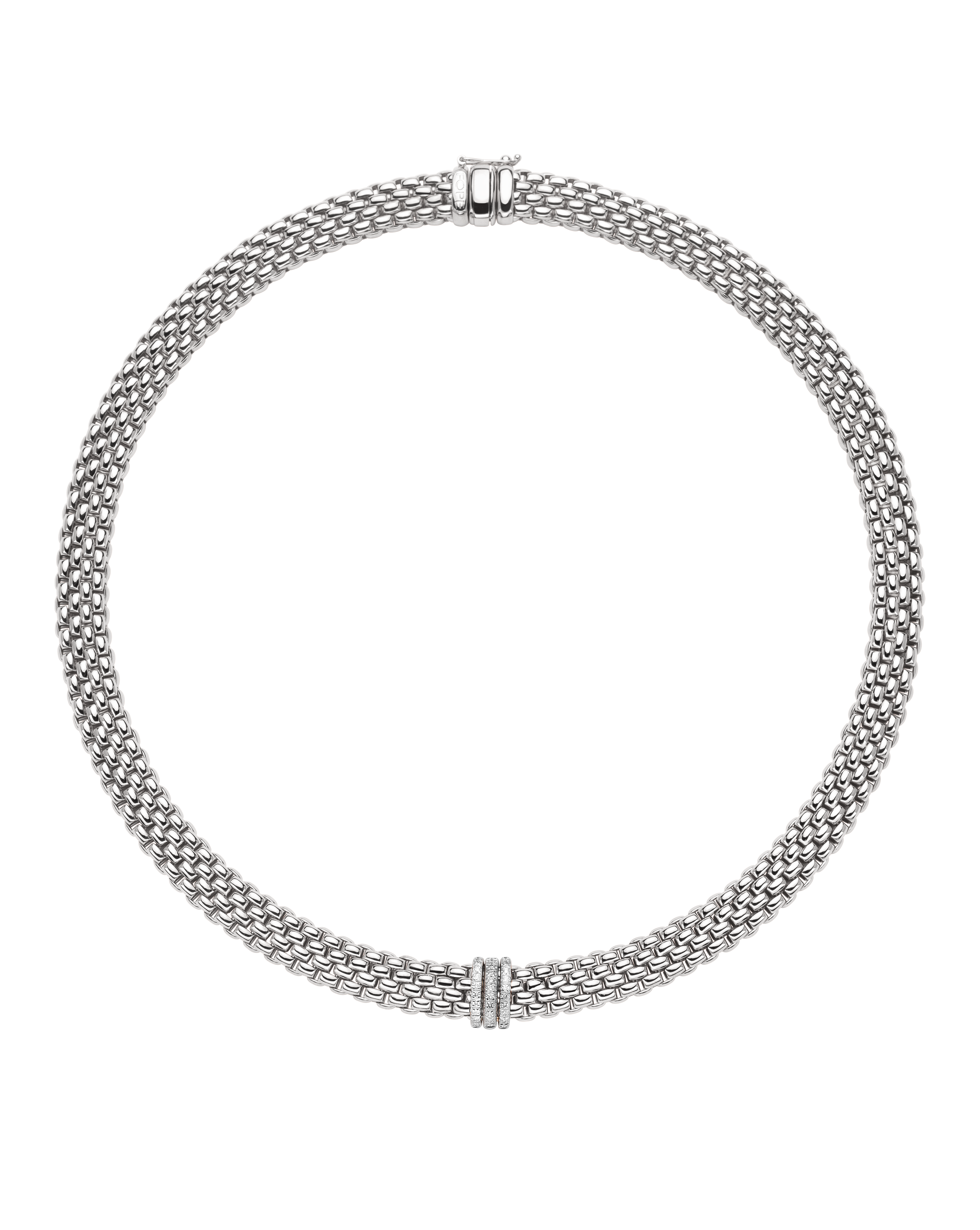 58712CX_PB __ Necklace with diamonds pave’
