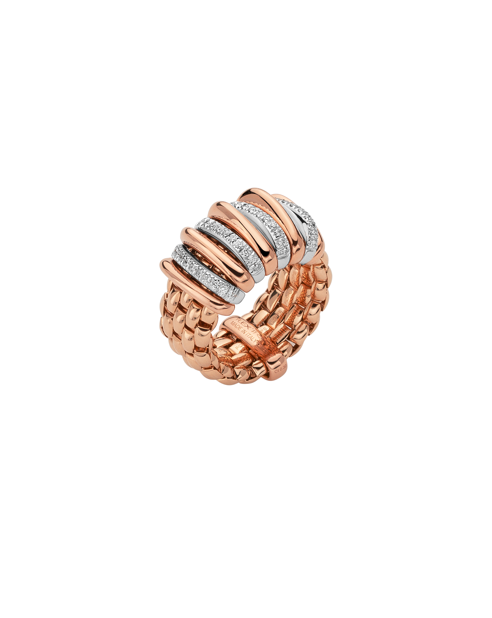 58804AX_BB __ Flex’it ring with diamonds