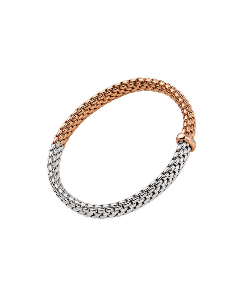 Flex it bracelet with bicolour mesh 01M02B2 BB FOPE