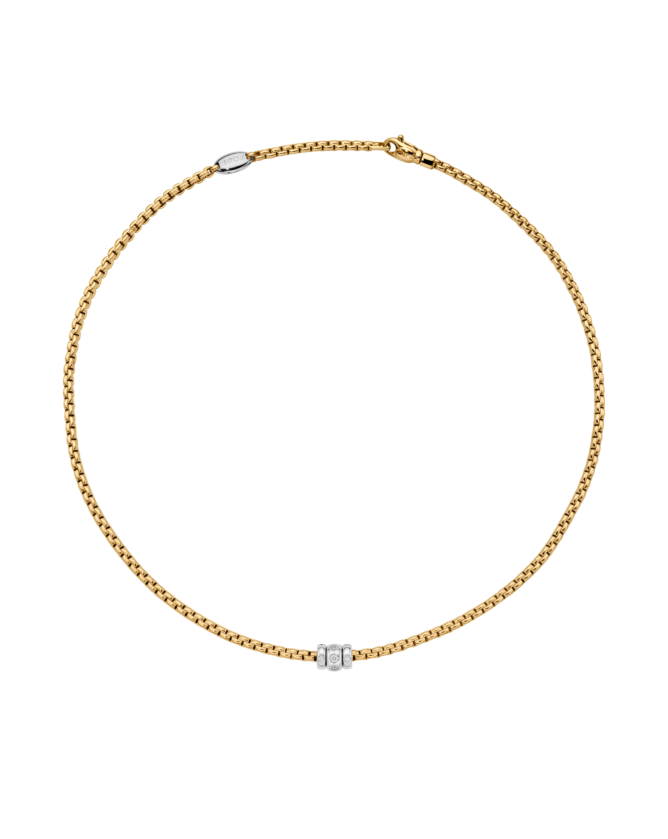 FOPE ネックレス PGロンバス ダイヤモンド EKA ネックレス ロンバス ダイヤモンドセッティング - 73101C3_PB - FOPE